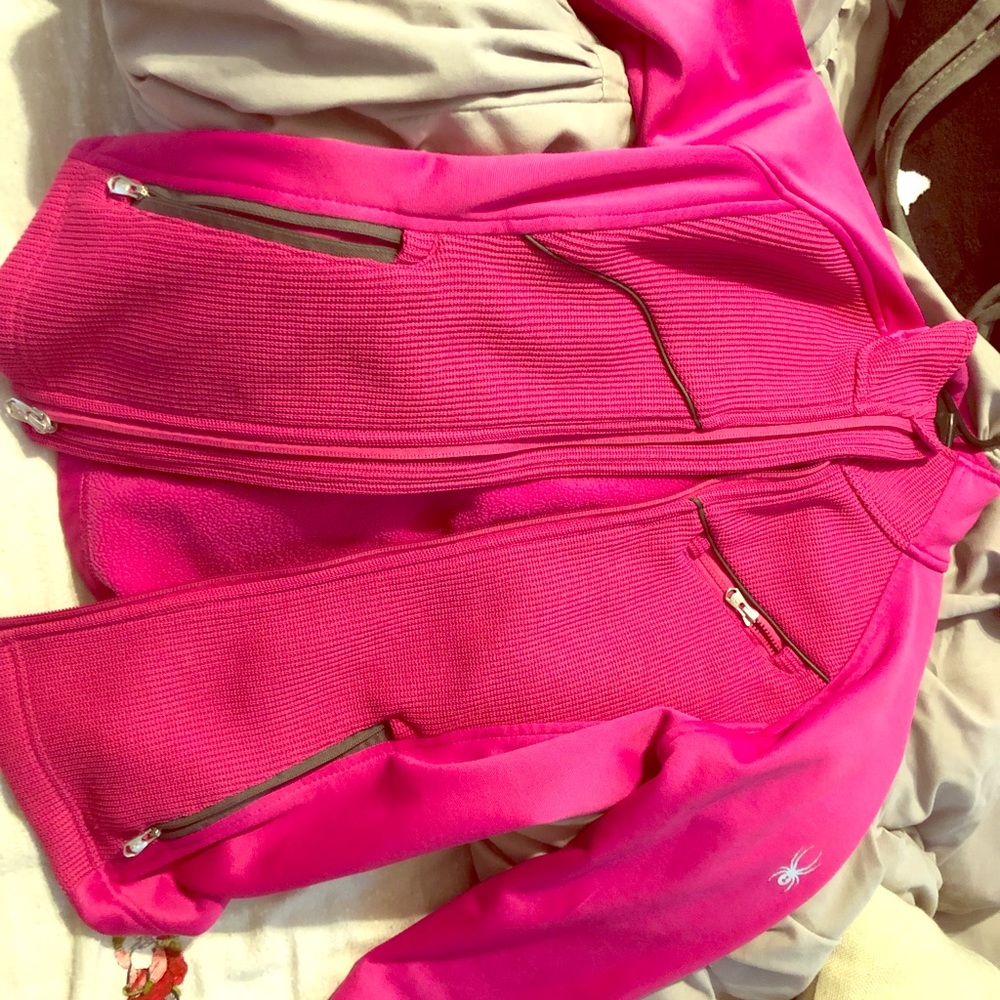 Pink spider 🕷 zip up!